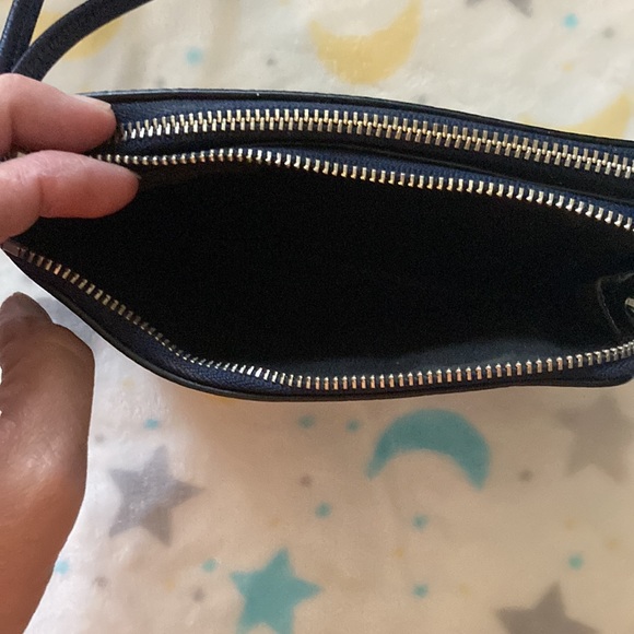 Navy Blue Coach wristlet. Good condition. - Picture 4 of 5